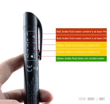 TD® stylo testeur d'humidité liquide de frein professionnel voiture vérification automatique huile véhicule indicateur efficace noir